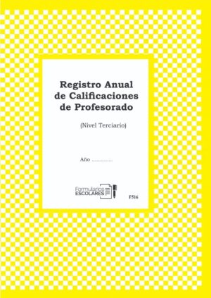 Registro Anual De Calificaciones De Profesorado