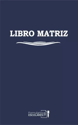 Libro Matriz de 2 Años para 200 Alumnos