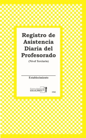 Registro De Asistencia Diaria Del Profesorado