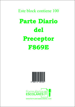 Parte Diario del Preceptor (Grande)