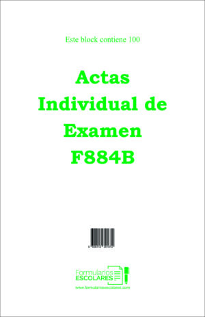 Acta Individual de Examen